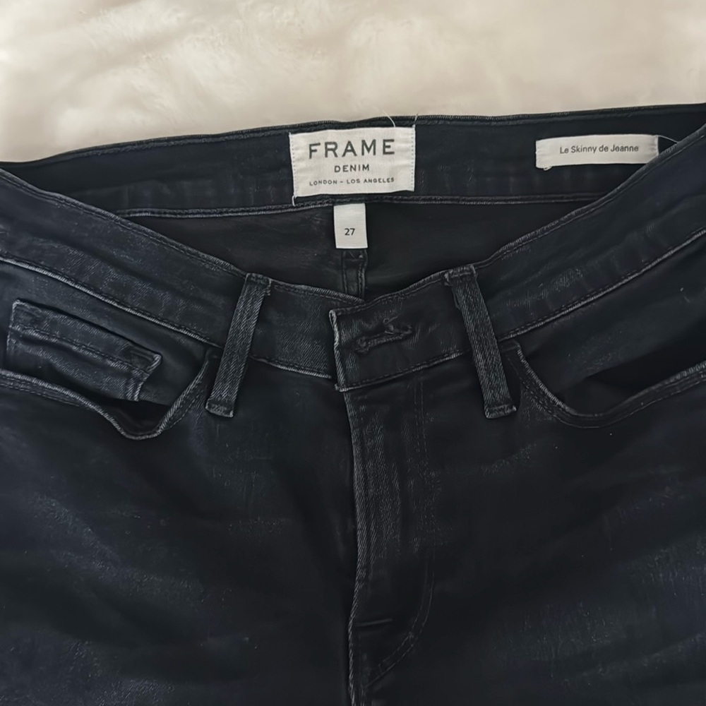Frame le skinny black jeans size 27